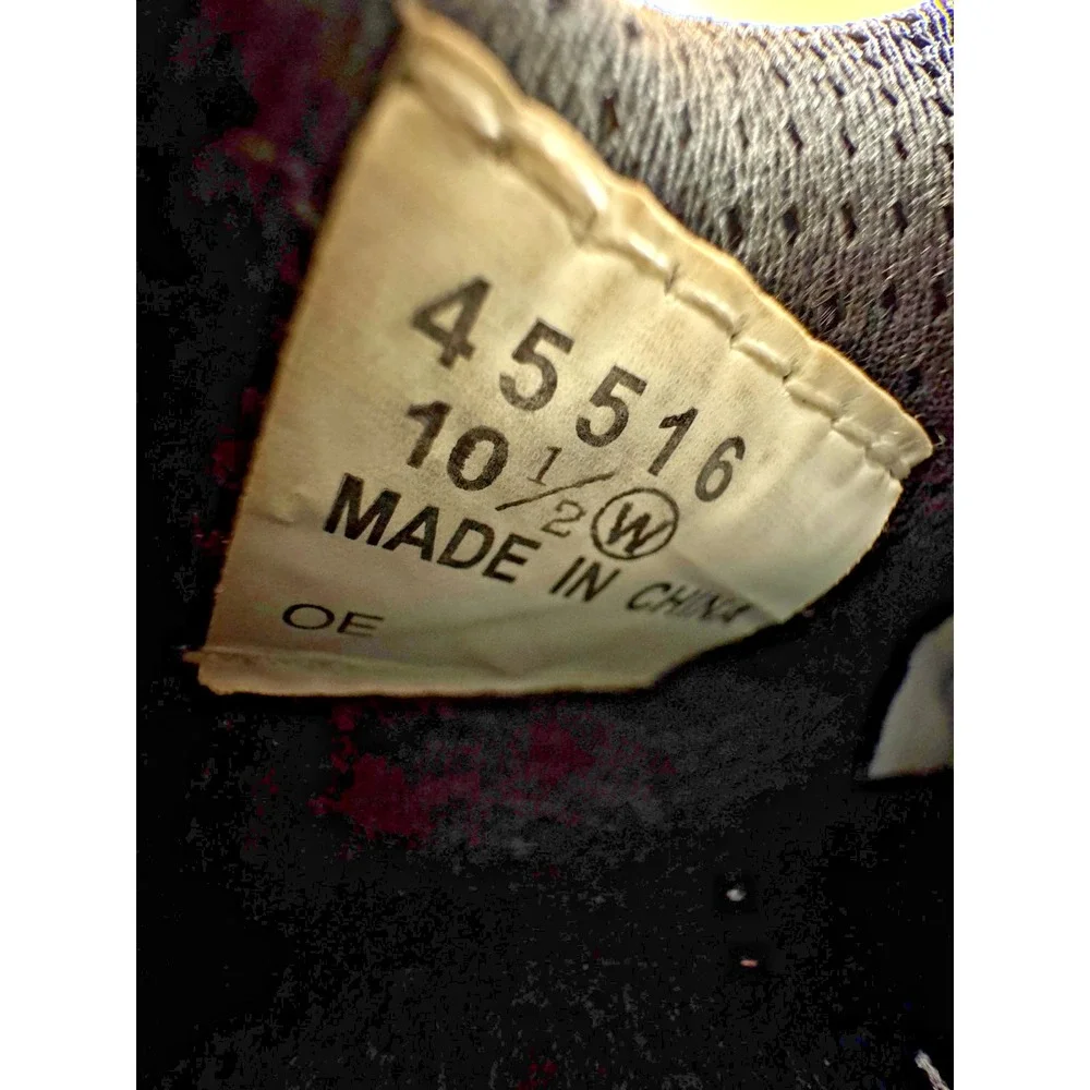 FootJoy GreenJoys Men's 10.5W White Brown Black Leather Lace-Up Golf Shoes Cleat - Picture 12 of 14